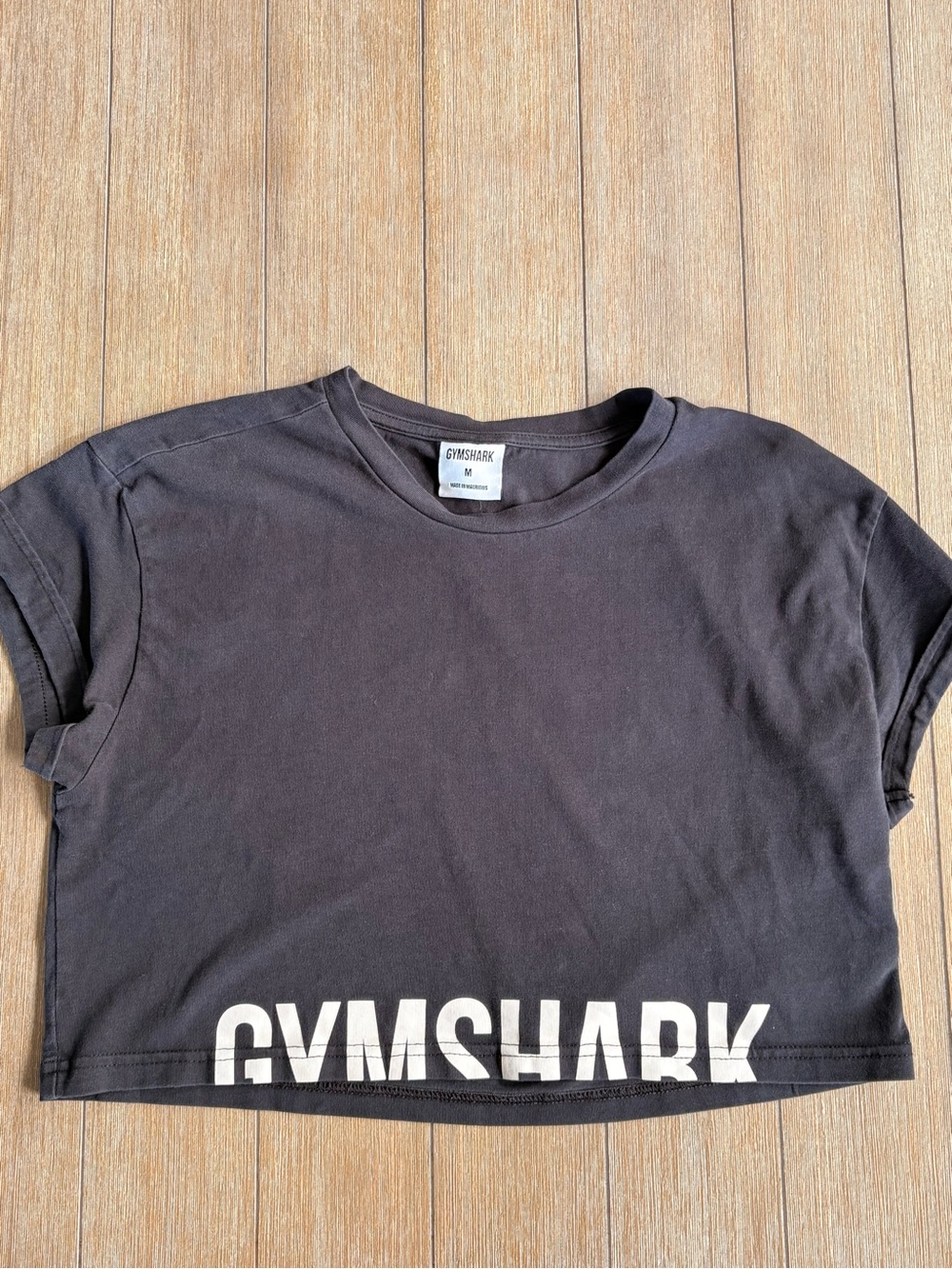 🌸Gymshark Black Cropped Logo Tee - Women's🌸